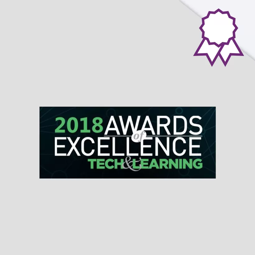 tech and learning awards of excellence 2018 badge
