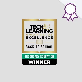 tech and learning awards of excellence back to school secondary education winner badge