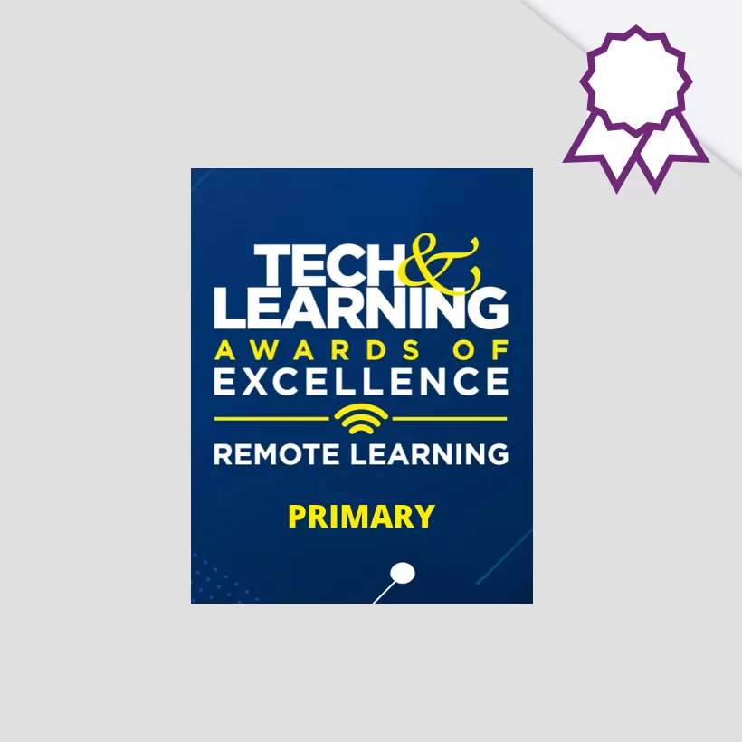 tech and learning awards of excellence remote learning primary education badge