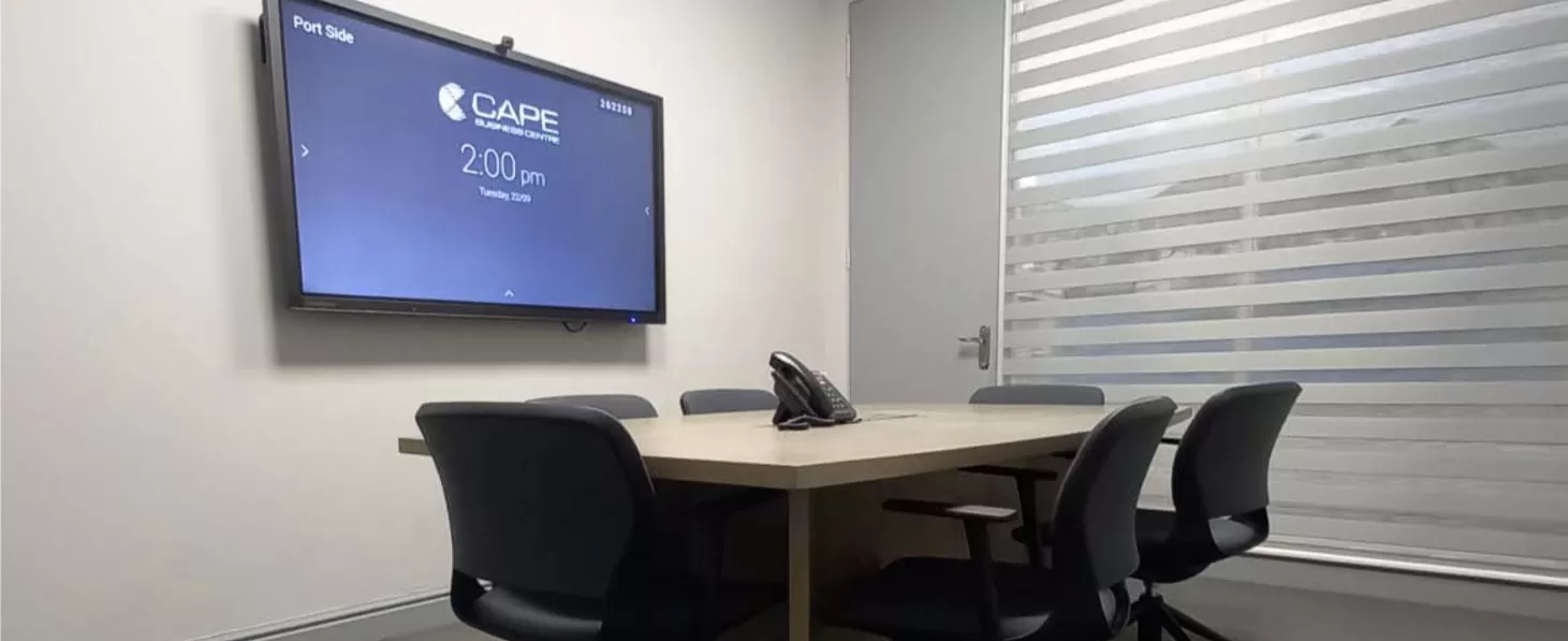 Clevertouch UX Pro in a small meeting room