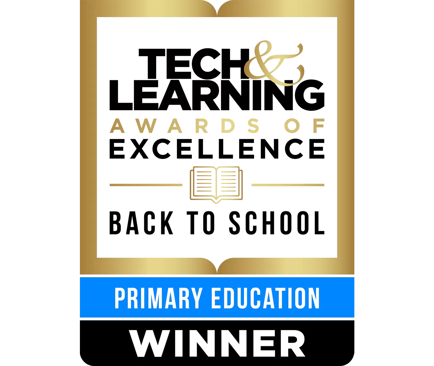 Teach & learning awards of excellence back to school primary education winner badge
