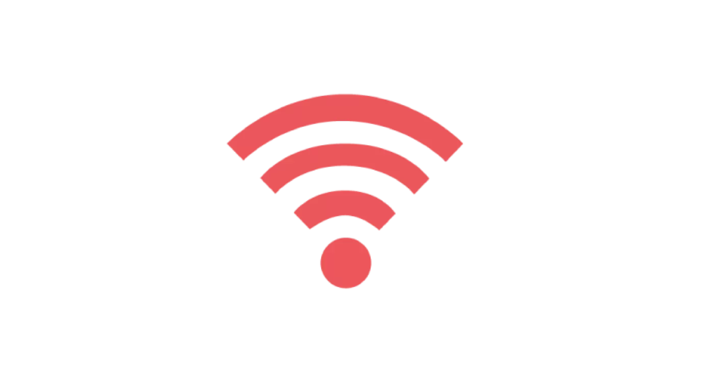 WiFi symbol (red)