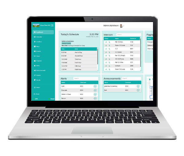 Boxlight Symphony dashboard