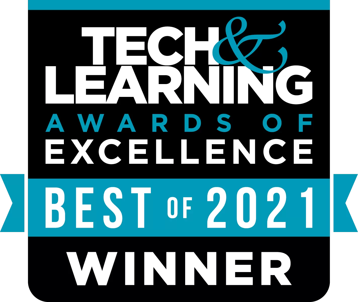 Teach & learning awards of excellence best of 2021 winner badge