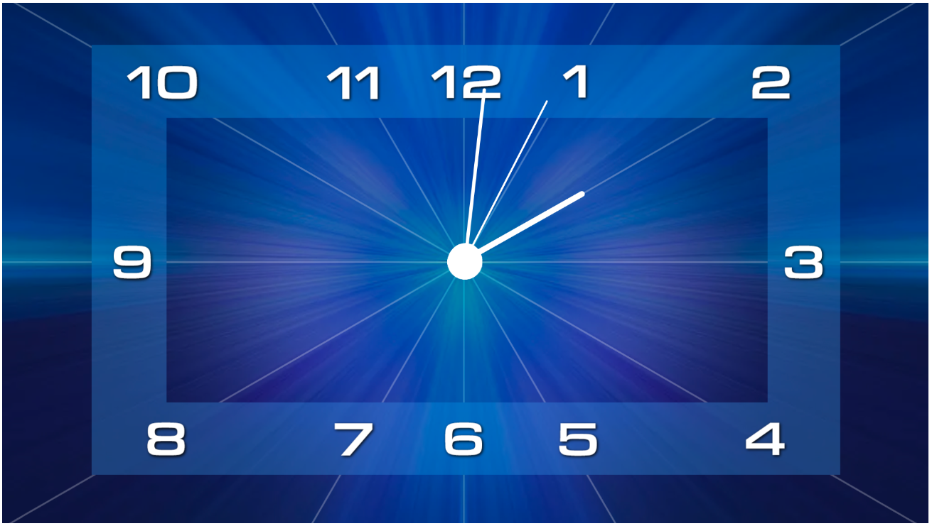 A clock with a faceDescription automatically generated