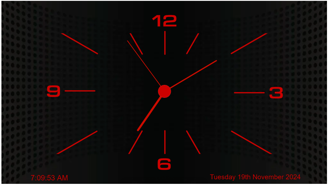 A clock with a faceDescription automatically generated