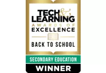 tech and learning awards of excellence back to school secondary education winner badge