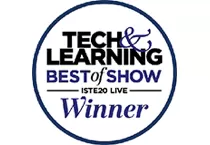 tech and learning best of show ISTE20 Live winner badge