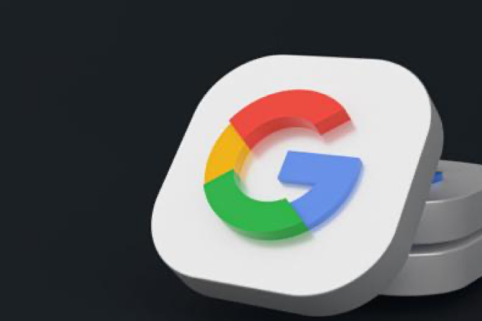 Google logo on a square tablet