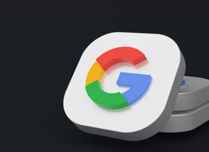 Google logo on a square tablet