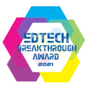 Edtech breakthrough award 2021 badge