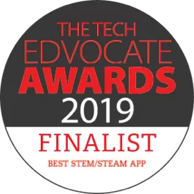 The tech edvocate awards 2019 finalist best STEM/STEAM app badge