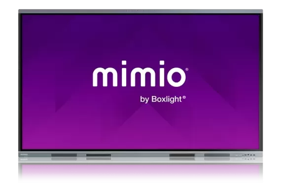 Mimio logo projected onto a MimioPro4