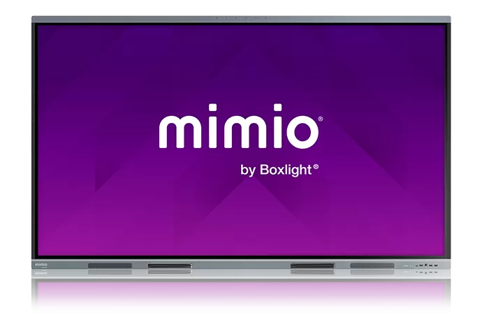 Mimio logo projected onto a MimioPro4