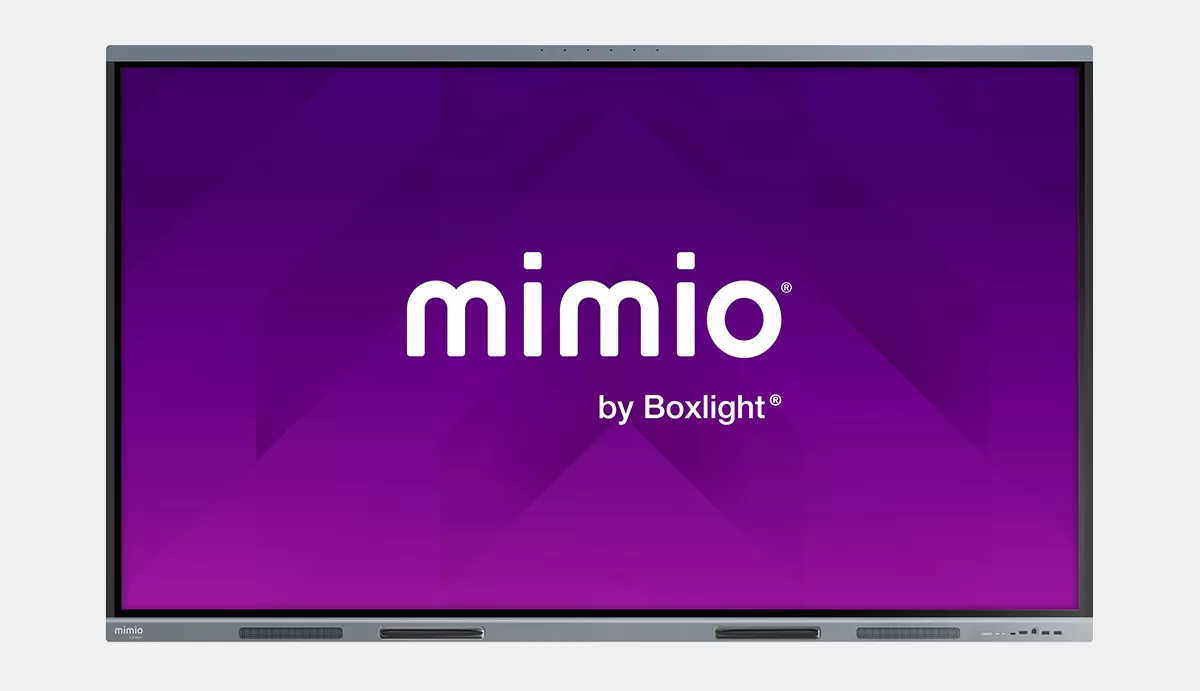 Mimio logo projected onto a MimioPro4