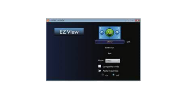 EZView Software homescreen