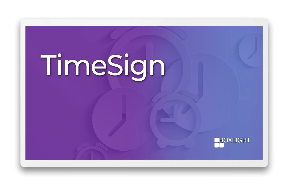 TimeSign smart clock interface