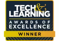 awards of excellence winner tech and learning badge