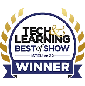 Teach & learning awards best of show ISELive 22 winner badge